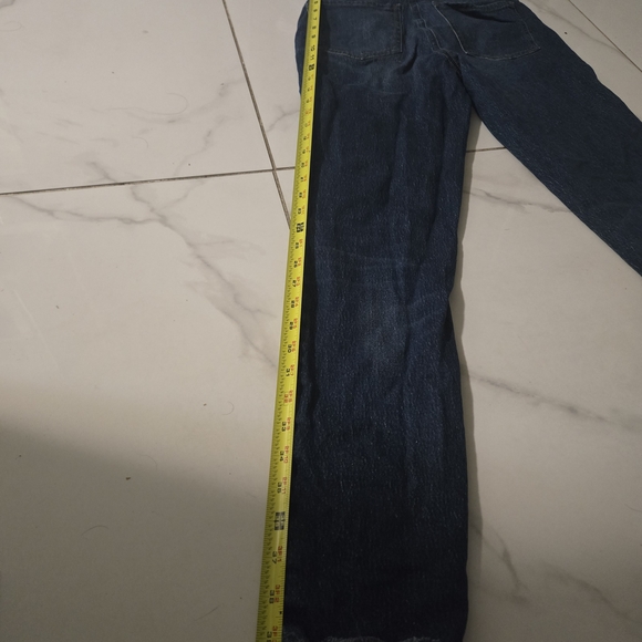 Jeans Express Size 28 High Rise | Dark Mixed Stylized and Low Unfrayed - Picture 12 of 13